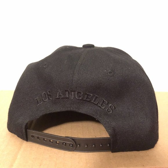 Los Angeles Black Snapback Hat Cap Adjustable Pro Style, Clean & New - Picture 7 of 7